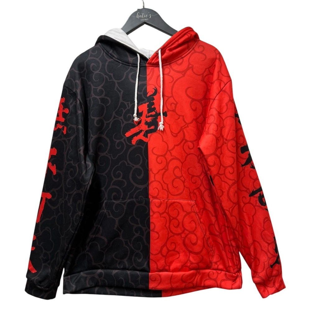 NWT Men’s Black & Red Graphic Hoodie Size X-Large